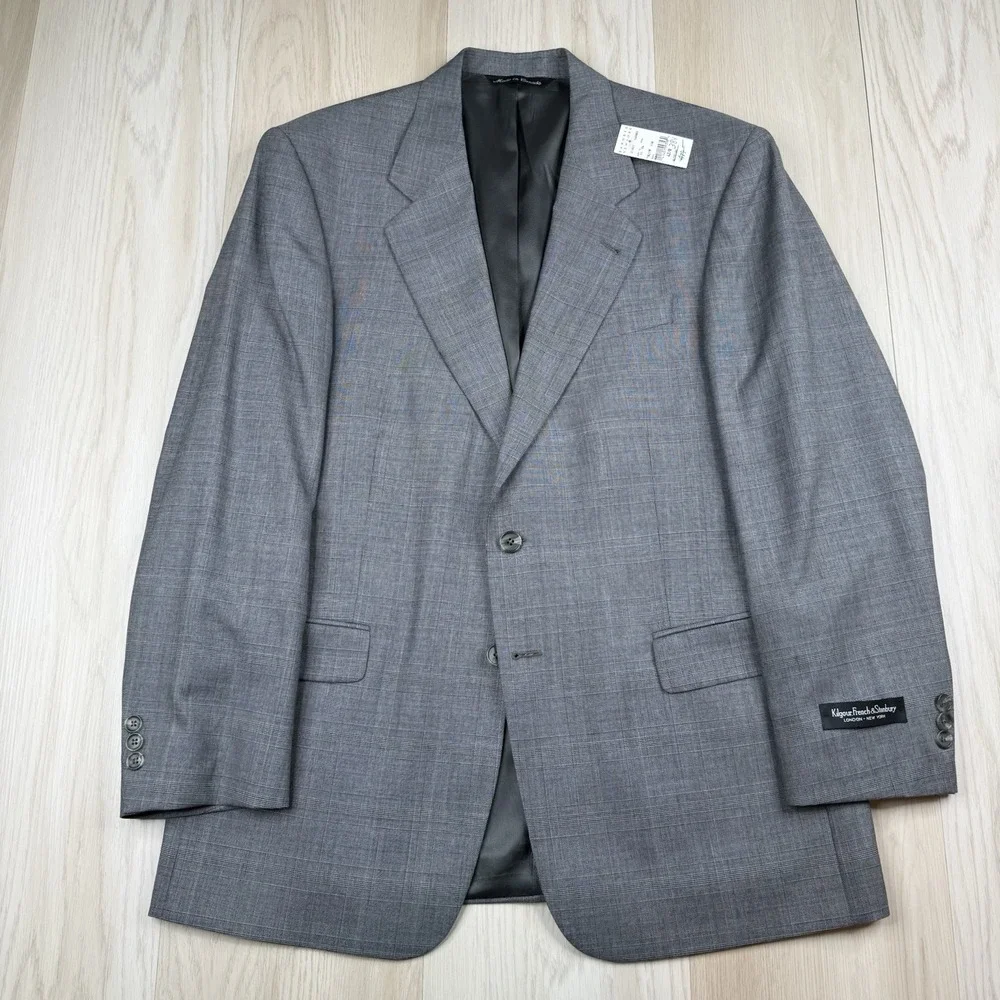 NWT Kilgour French & Stanbury Barney's New York Pure Virgin Wool Suit 42R W36